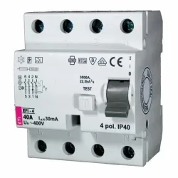Диф. реле EFI-4 G/KV 25/0,1 тип A (10kA) Диф. реле EFI-4 G/KV 25/0,1 тип A (10kA)