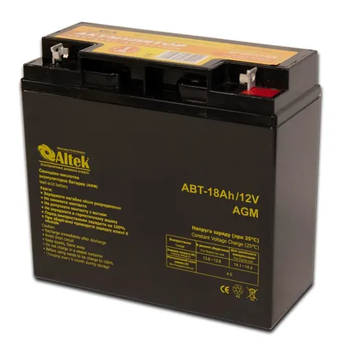 Акумулятор ALTEK ABT 18Аh 12V AGM Акумулятор ALTEK ABT 18Аh 12V AGM