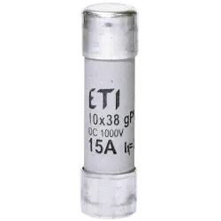 Запобіжник CH 10×38 gPV 15A 1500V (10kA) Запобіжник CH 10×38 gPV 15A 1500V (10kA)