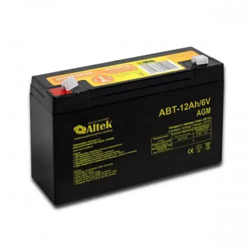 Акумулятор ALTEK ABT 12Ah 6V AGM Акумулятор ALTEK ABT 12Ah 6V AGM