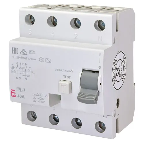 Диф. реле EFI-4 40/0,3 AС
