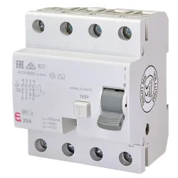 Диф. реле EFI-4 25/0,3 AС Диф. реле EFI-4 25/0,3 AС