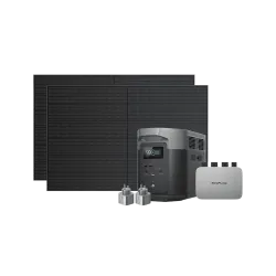 Комплект EcoFlow PowerStream - мікроінвертор 800W + зарядна станція Delta Max 2000 та сонячні панелі 2х400 Комплект EcoFlow PowerStream - мікроінвертор 800W + зарядна станція Delta Max 2000 та сонячні панелі 2х400