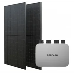 Комплект EcoFlow PowerStream - мікроінвертор 800W та сонячні панелі 2х400 Комплект EcoFlow PowerStream - мікроінвертор 800W та сонячні панелі 2х400