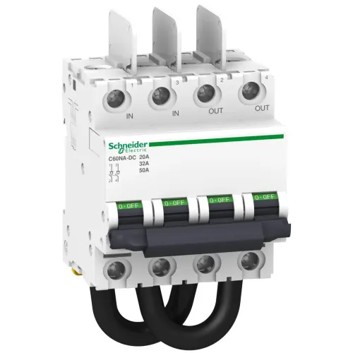 Вимикач C60NA-DC 2P, 20A, 1000 VDC Вимикач C60NA-DC 2P, 20A, 1000 VDC