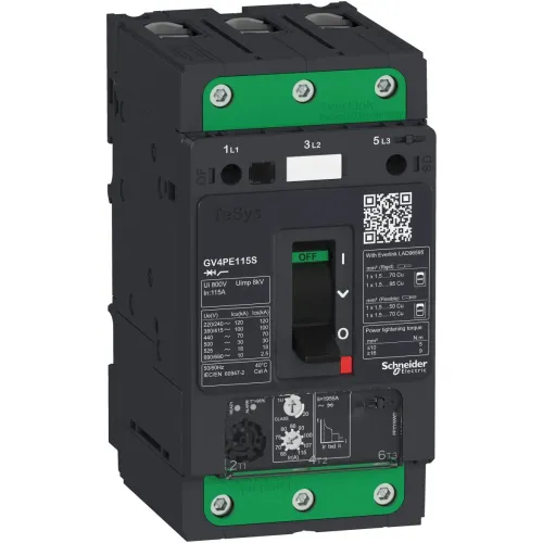 ВИМ TESYS GV4P Т+МАГН.РОЗЧ 115А 25КА ВИМ TESYS GV4P Т+МАГН.РОЗЧ 115А 25КА