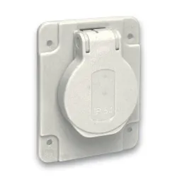 Роз підкл ззаду сір 65х85 16А 2P+E IP54 Роз підкл ззаду сір 65х85 16А 2P+E IP54