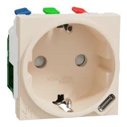 Unica New Сил.роз + USB-С 10,5Вт 2М беж