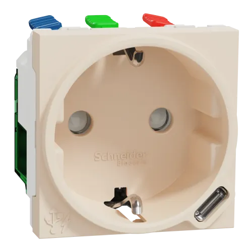 Unica New Сил.роз + USB-С 10,5Вт 2М беж Unica New Сил.роз + USB-С 10,5Вт 2М беж