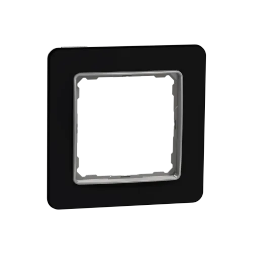 Рамк 1-пост шт чорн скло Sedna Elements Рамк 1-пост шт чорн скло Sedna Elements