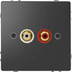 Механізм аудіорозетки RCA SysD aнтрацит Механізм аудіорозетки RCA SysD aнтрацит
