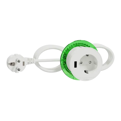 БЛОК РОЗЕТ. (2К+З)+USB тип А БІЛИЙ