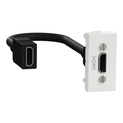Розетка HDMI, 1 модуль біл Розетка HDMI, 1 модуль біл