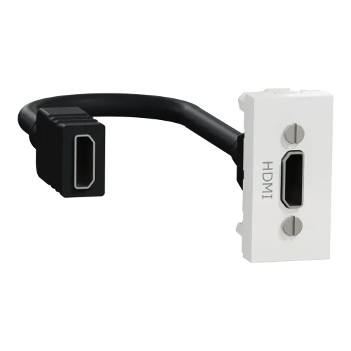 Розетка HDMI, 1 модуль біл Розетка HDMI, 1 модуль біл