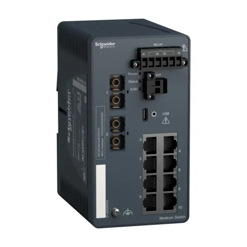 Modicon Розш.Кер.Комутатор- 8TX/2FX-SM H