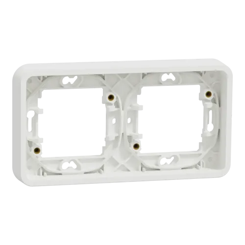 РАМКА 2-постова горизонт, БІЛИЙ, IP55 РАМКА 2-постова горизонт, БІЛИЙ, IP55