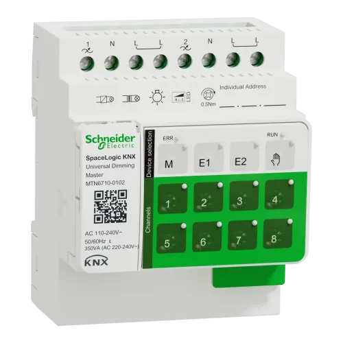 KNX SpaceLogic універ. дим. master, 2-к. KNX SpaceLogic універ. дим. master, 2-к.