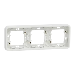 РАМКА 3-постова горизонт, БІЛИЙ, IP55 РАМКА 3-постова горизонт, БІЛИЙ, IP55