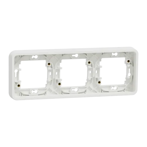 РАМКА 3-постова горизонт, БІЛИЙ, IP55 РАМКА 3-постова горизонт, БІЛИЙ, IP55