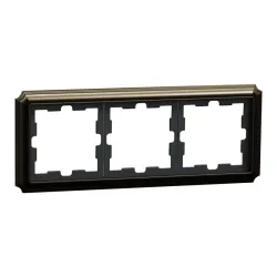 Рамка 3-пост метал D-Antique SysD мокко Рамка 3-пост метал D-Antique SysD мокко