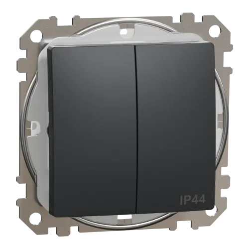 Двокл вим IP44 Чорний Sedna Design