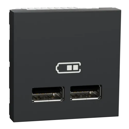 Розетка USB подв. 2.1А 2 модуля антр Розетка USB подв. 2.1А 2 модуля антр