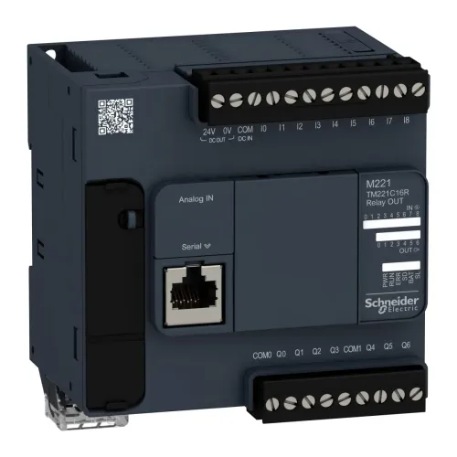 ПЛК M221 16 ВХ/ВИХ РЕЛЕ 1RS485 ПЛК M221 16 ВХ/ВИХ РЕЛЕ 1RS485