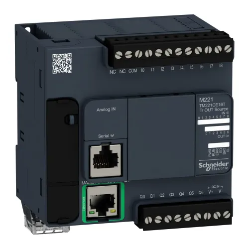 ПЛК M221 16 ВХ/ВИХ ТРАНЗ 1RS485 1ETH ПЛК M221 16 ВХ/ВИХ ТРАНЗ 1RS485 1ETH