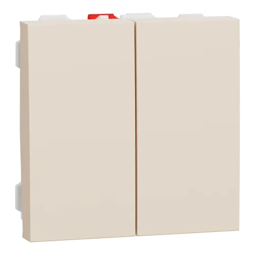 Перем. 2-кл. 2 x сх.6, 10А 2 мод беж Перем. 2-кл. 2 x сх.6, 10А 2 мод беж