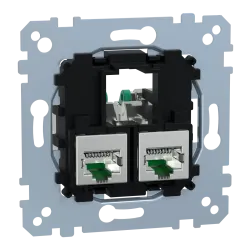 Механізм Actassi 2хRJ45 Cat6A STP Механізм Actassi 2хRJ45 Cat6A STP