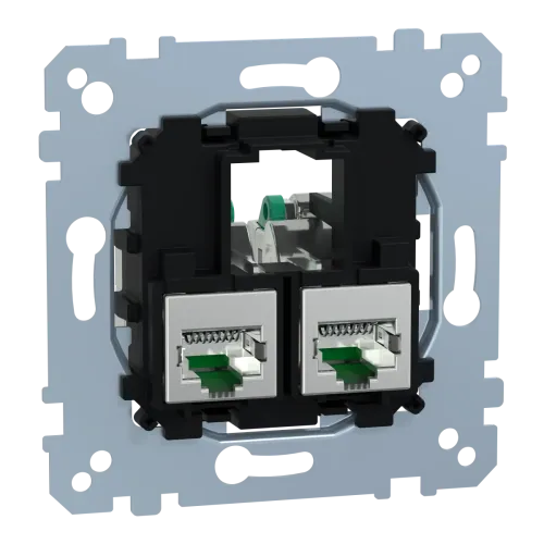 Механізм Actassi 2хRJ45 Cat6A STP