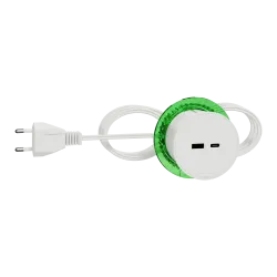 БЛОК РОЗЕТ. USB тип А + тип С БІЛИЙ БЛОК РОЗЕТ. USB тип А + тип С БІЛИЙ