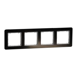 Рамк 4-пост шт чорн скло Sedna Elements