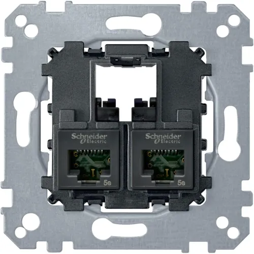 Механізм Actassi 2хRJ45 Cat5e UTP Механізм Actassi 2хRJ45 Cat5e UTP