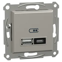 USB-розетка тип A+C 21 Вт бронза USB-розетка тип A+C 21 Вт бронза