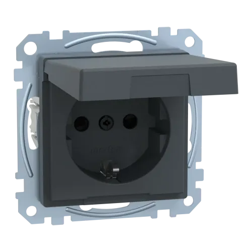Роз кр IP44 заз шт 16А SysM антрацит Роз кр IP44 заз шт 16А SysM антрацит