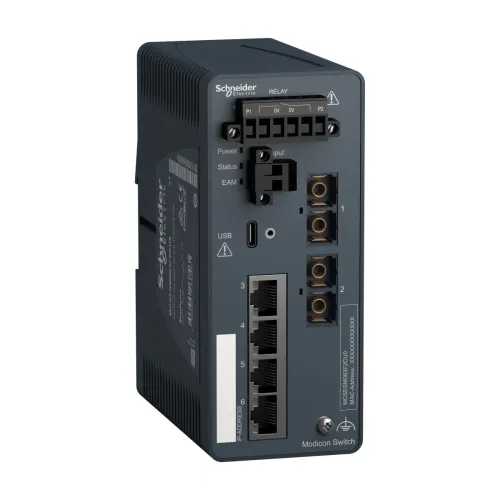 Modicon КОМУТАТОР КЕРОВАНИЙ 4TX/2FX-MM Modicon КОМУТАТОР КЕРОВАНИЙ 4TX/2FX-MM
