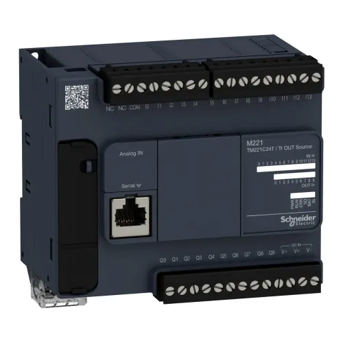ПЛК M221 24 ВХ/ВИХ ТРАНЗ 1RS485 ПЛК M221 24 ВХ/ВИХ ТРАНЗ 1RS485
