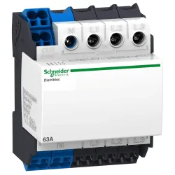 РОЗП. БЛ. DISTRIBLOC 4P 63A ПІДКЛ.ЗВЕРХУ РОЗП. БЛ. DISTRIBLOC 4P 63A ПІДКЛ.ЗВЕРХУ
