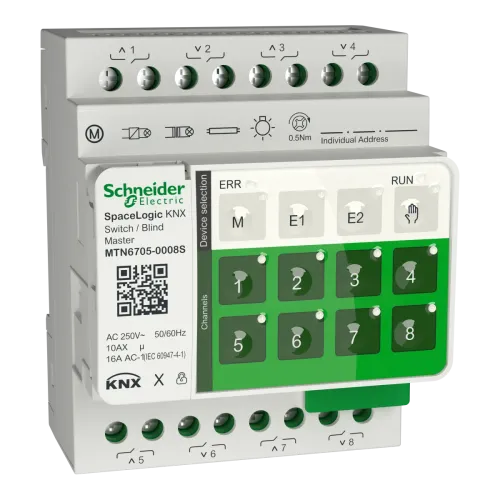 SL KNX актуатор перемикач/жалюзі захищ. SL KNX актуатор перемикач/жалюзі захищ.