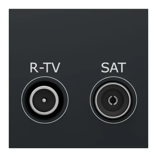 Розетка R-TV SAT один, 2 модуля антр Розетка R-TV SAT один, 2 модуля антр