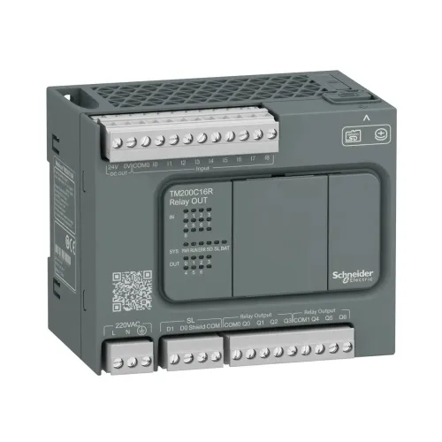 ПЛК M200 16ВХ/ВИХ,~220В, 9 ВХ., 7 РЕЛ. ПЛК M200 16ВХ/ВИХ,~220В, 9 ВХ., 7 РЕЛ.