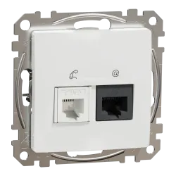 Розетка RJ45+RJ11 6UTP, білий Розетка RJ45+RJ11 6UTP, білий