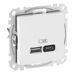 USB роз A+C 3A 45Вт Білий Sedna Design