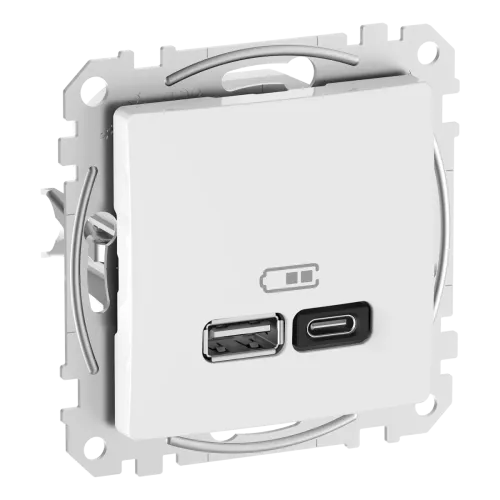 USB роз A+C 3A 45Вт Білий Sedna Design USB роз A+C 3A 45Вт Білий Sedna Design