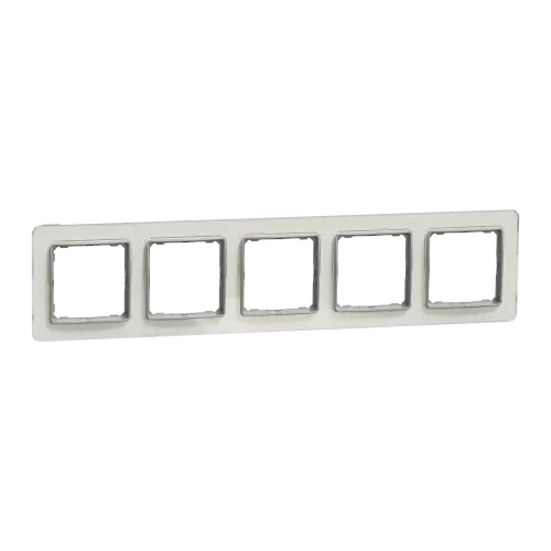 Рамк 5-пост шт Біле скло Sedna Elements Рамк 5-пост шт Біле скло Sedna Elements