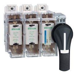ЗОВН.ПЕРЕДН. РУЧКА 100..400A IP65 ЧОРН.