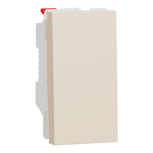 Вим. 1-кл. кнопк. сх.1 10А, 1 мод беж Вим. 1-кл. кнопк. сх.1 10А, 1 мод беж