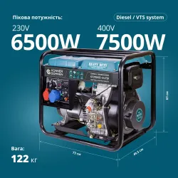 Дизельний генератор «Könner & Söhnen» KS 9100HDE-1/3 ATSR (EURO V) Дизельний генератор «Könner & Söhnen» KS 9100HDE-1/3 ATSR (EURO V)