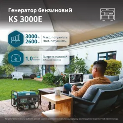 Бензиновий генератор «Könner & Söhnen» KS 3000E Бензиновий генератор «Könner & Söhnen» KS 3000E